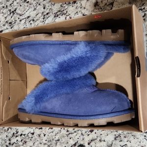 Ugg Blue Slippers New In Box Size 7